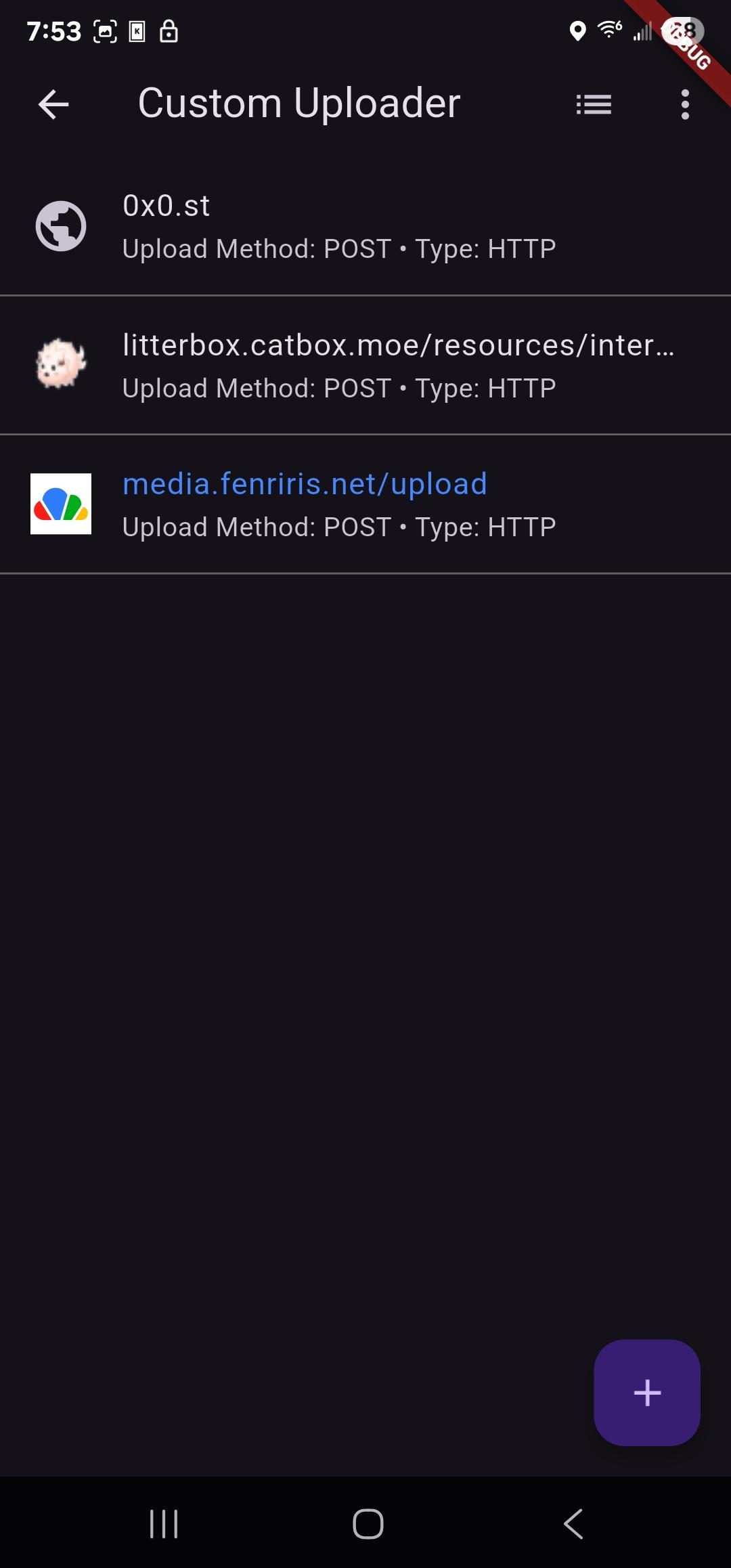 Custom Uploader screenshot 2