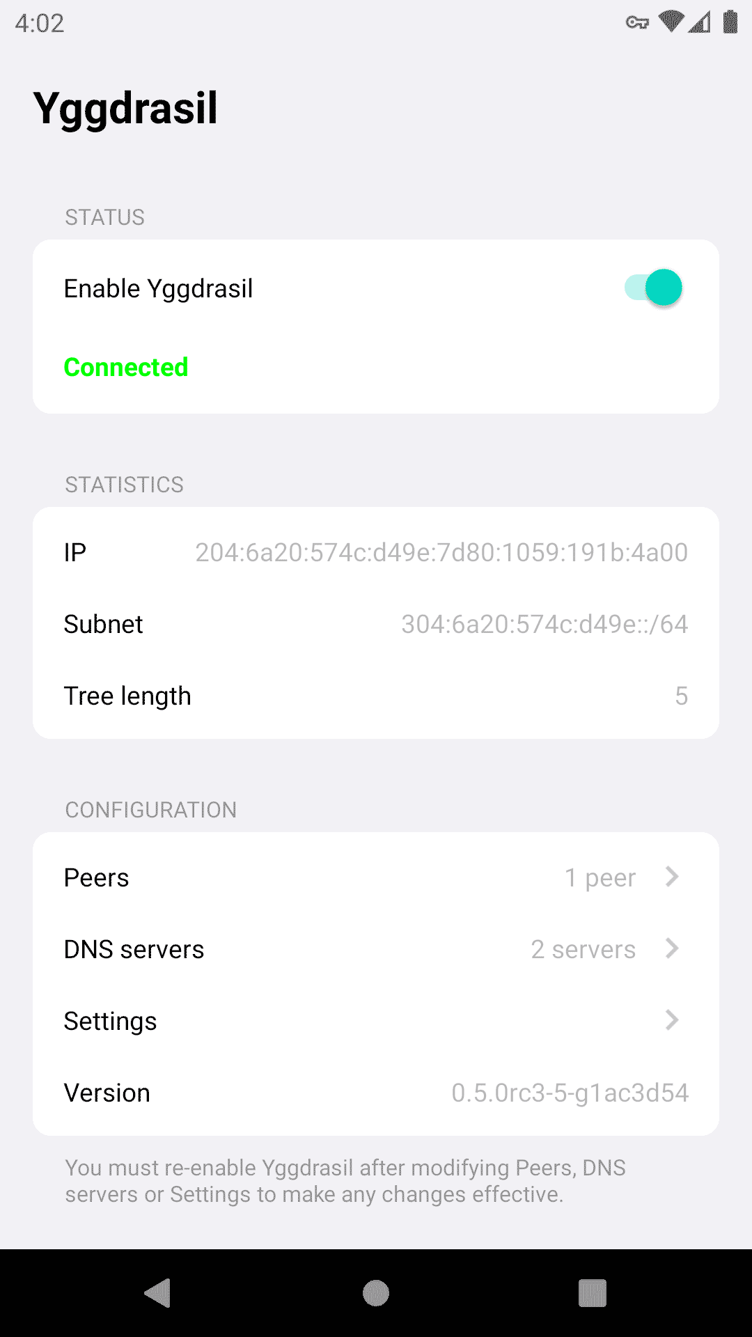 Yggdrasil screenshot 2