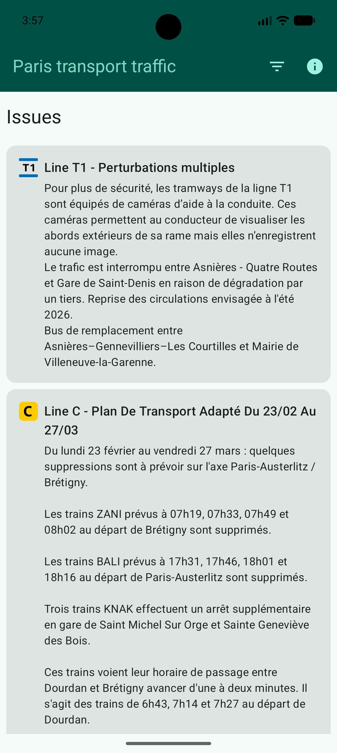 Paris Transport Traffic screenshot 1