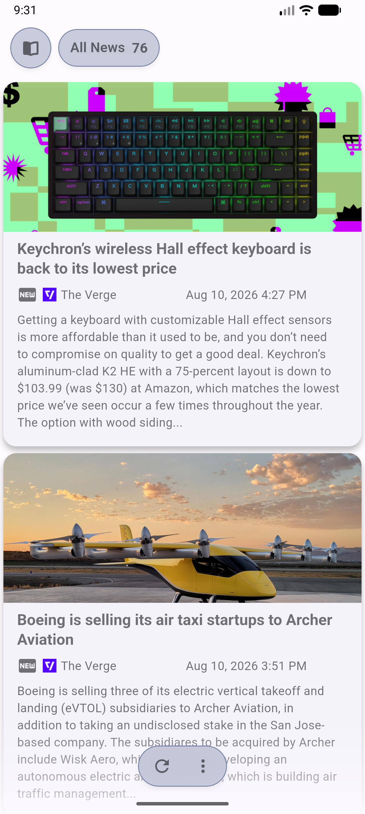 Flux News screenshot 2