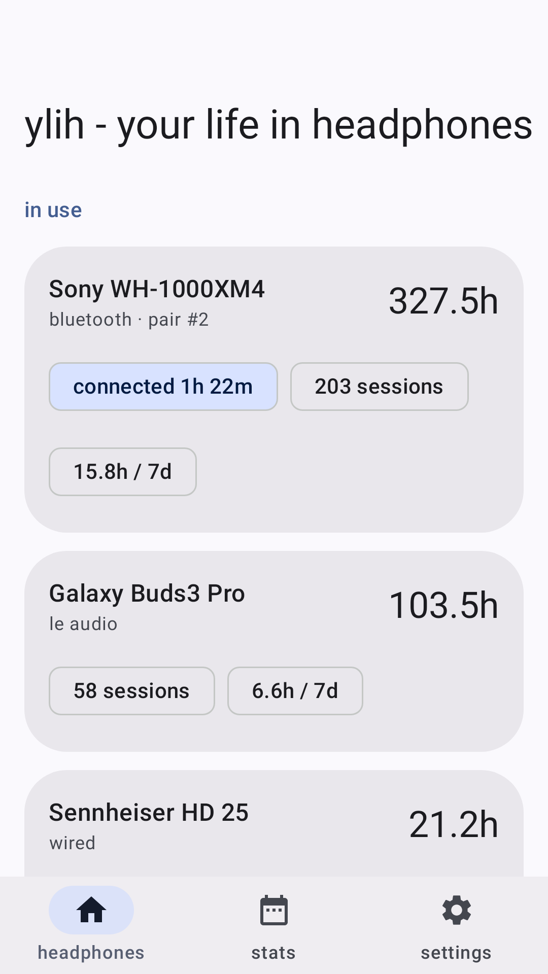 ylih - your life in headphones screenshot 1