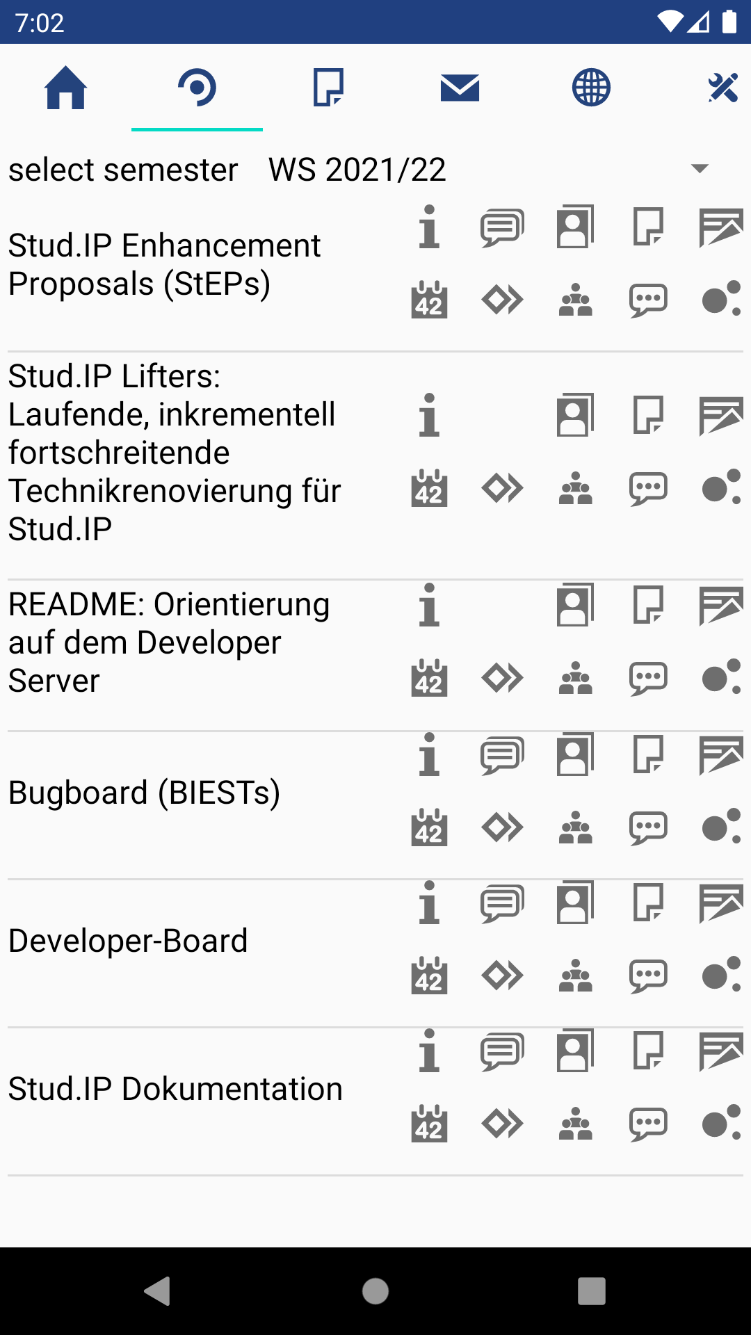 unofficial Stud.IP-app screenshot 1