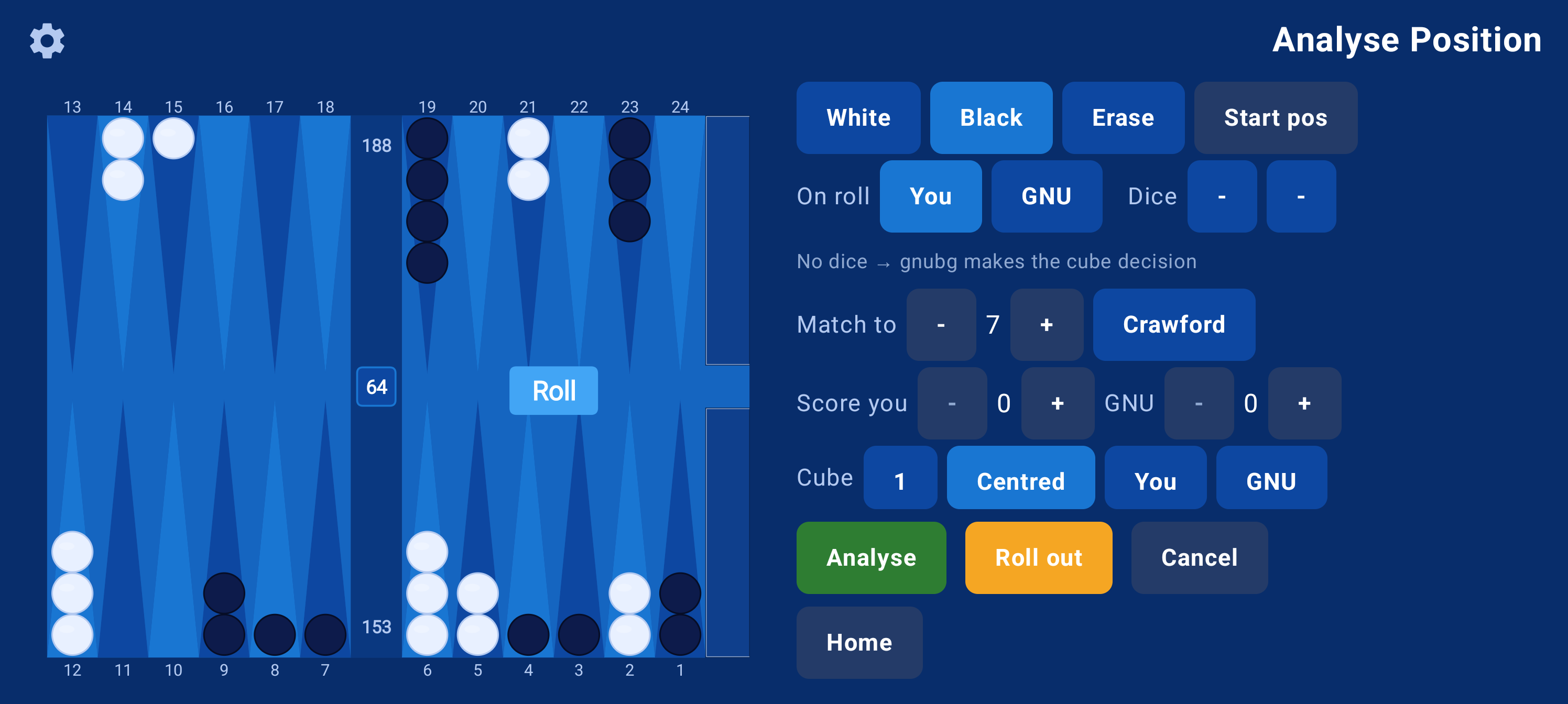 CBG -- Clavierhaus BackGammon screenshot 11