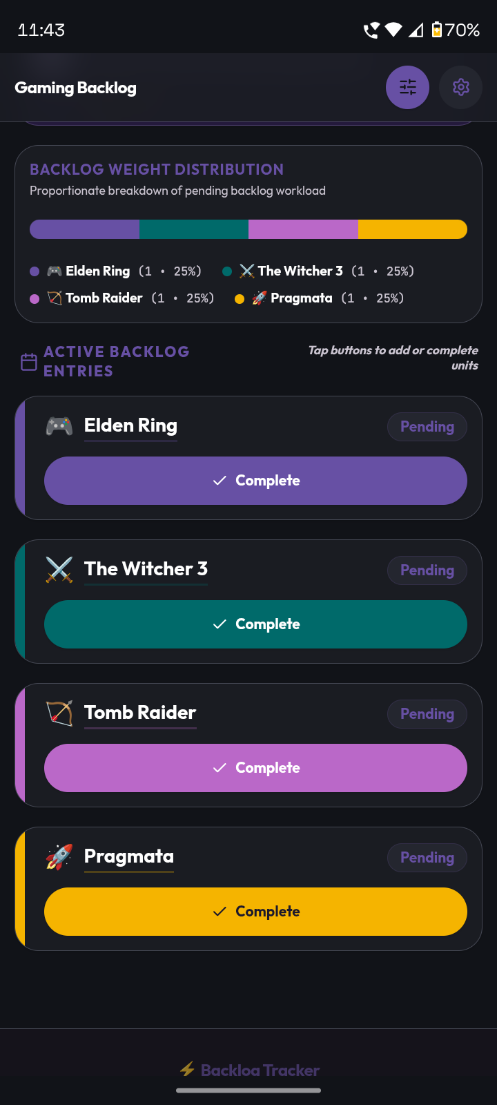 Backlog Tracker screenshot 4