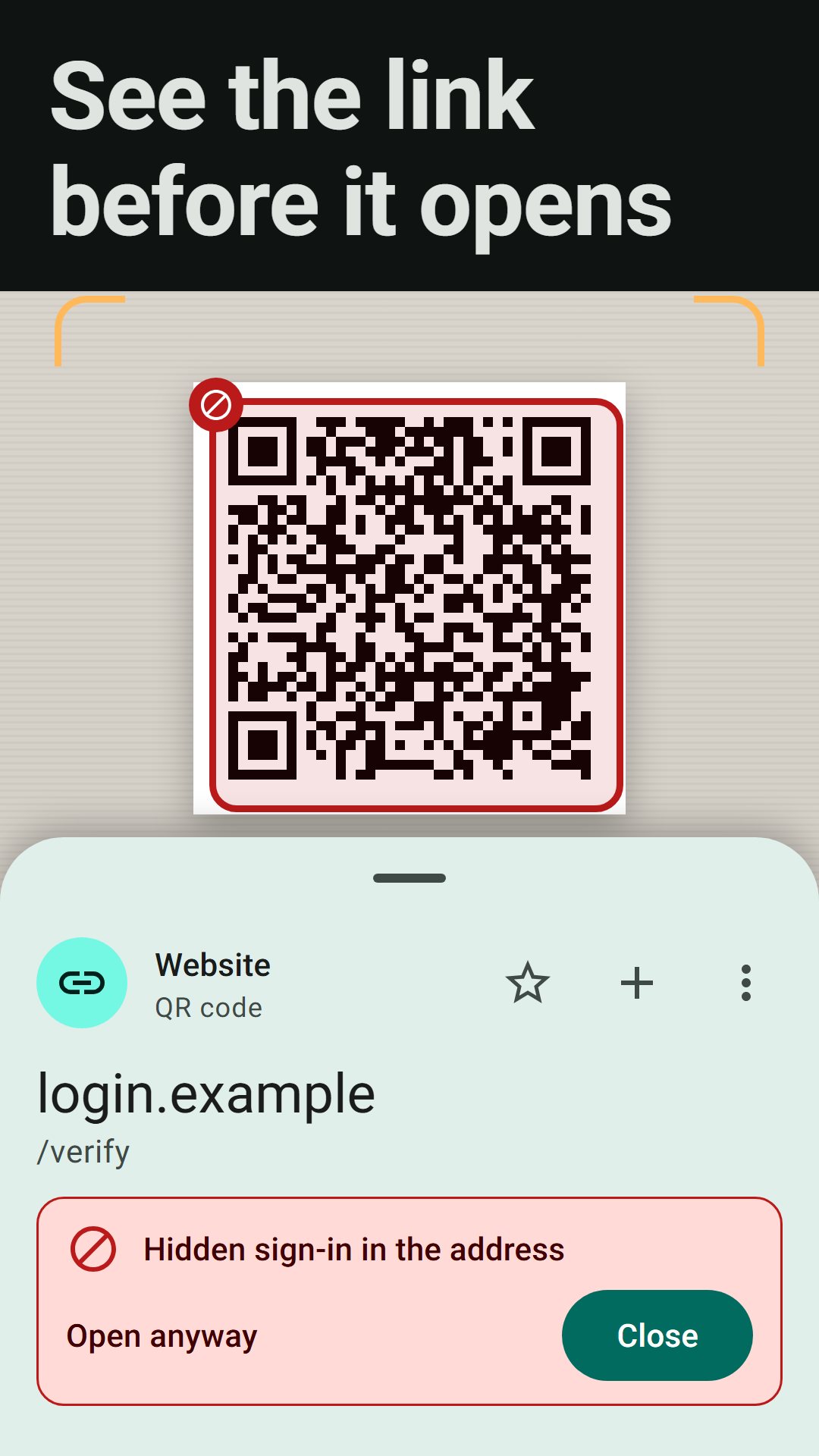 Verdetto: QR & Barcode Scanner screenshot 1